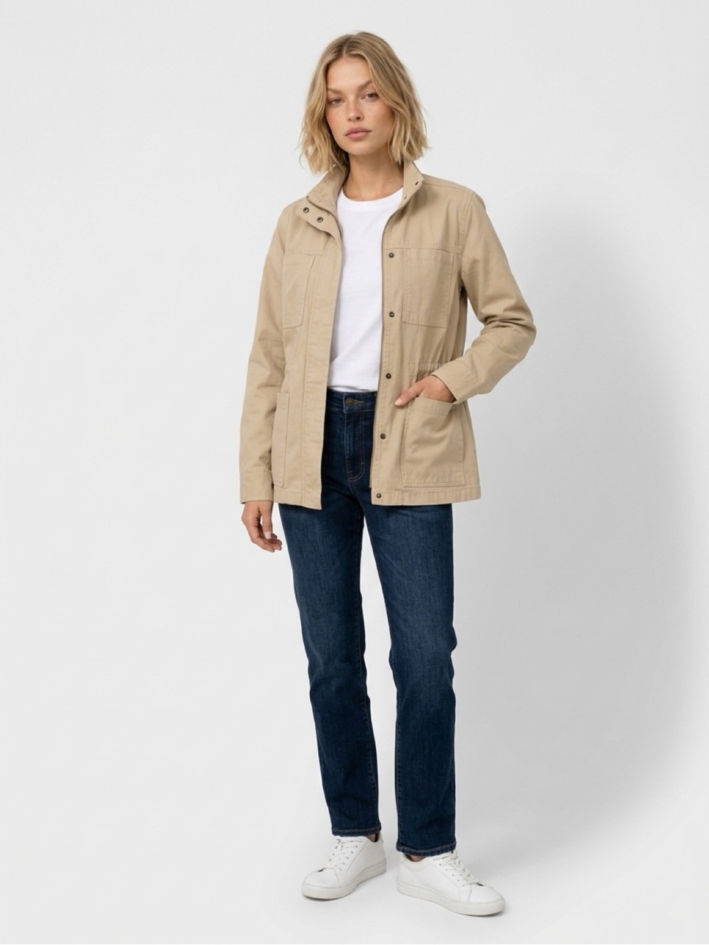Vintage America Ladies' Anorak Jacket Tan costco